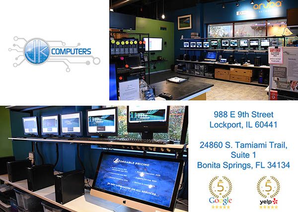 JK Computers Lockport Bonita Home Page Pic 2 Retail Stores in Lockport and Bonita Springs